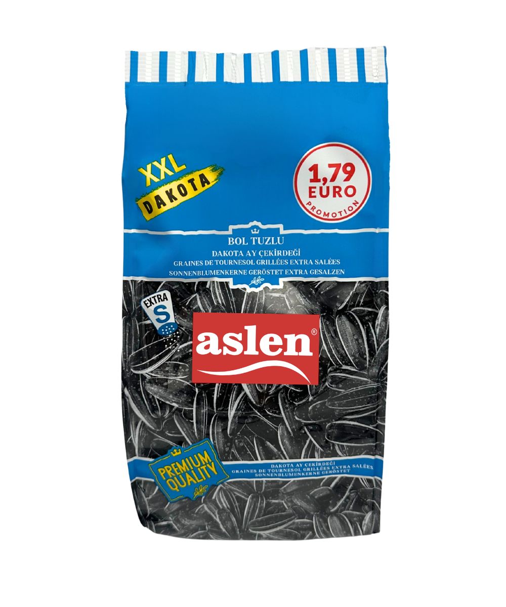 Graines de tournesol Dakota fortement salées 250g, Aslen 250,0 g