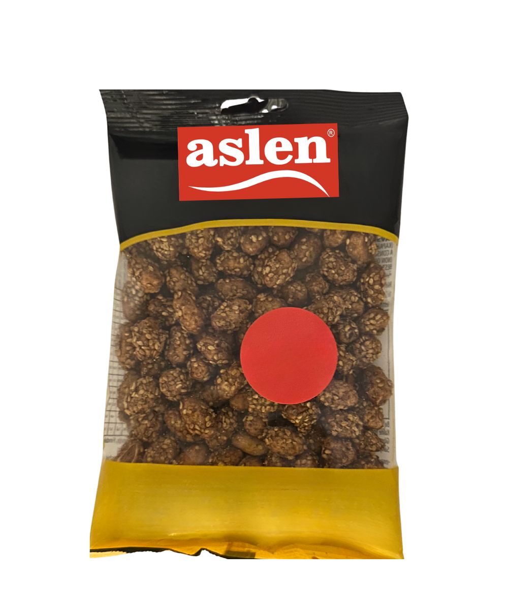 Cacahuètes enrobées de sésame caramélisé 180g, Aslen 180,0 g