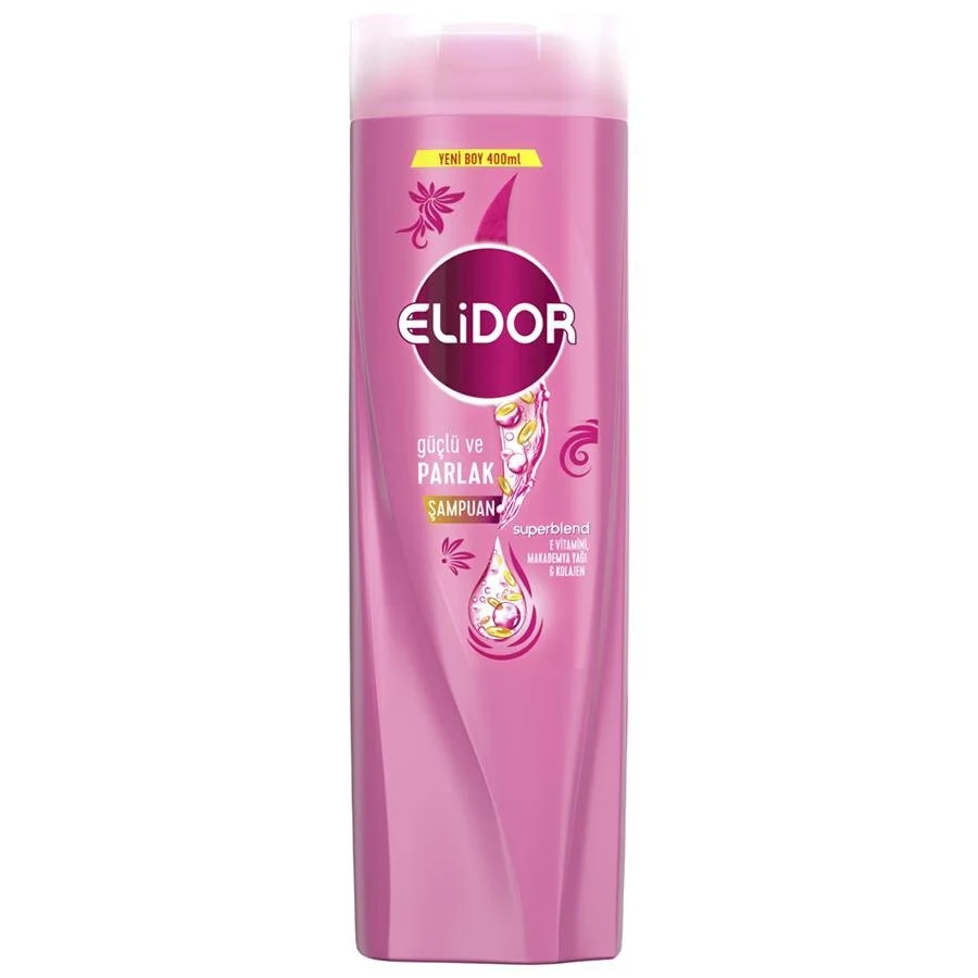 Shampoing cheveux forts et brillants 400ml, Elidor 400,0 mL