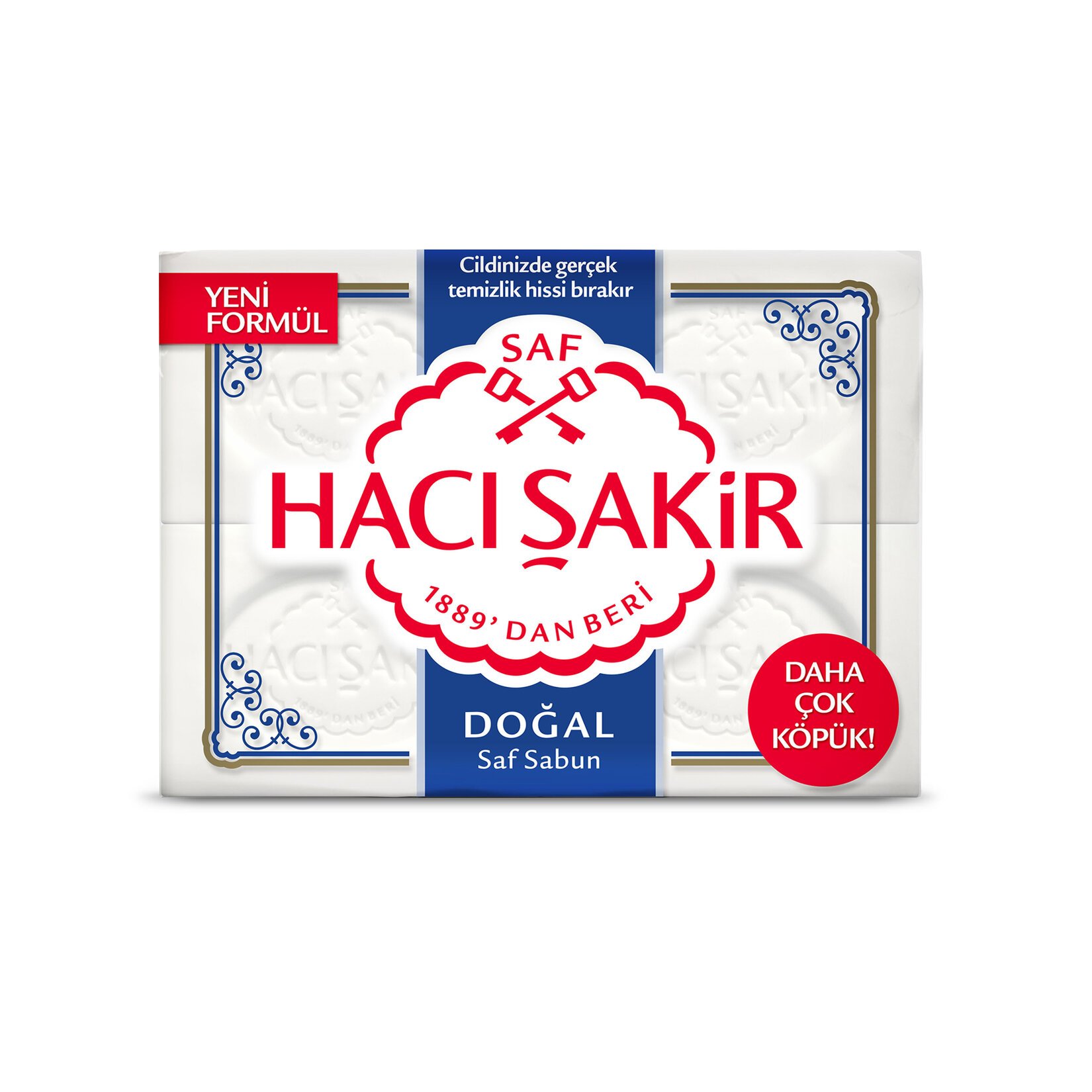 Savon solide nature 4x150g, Hacı Sakir 4,0 unité