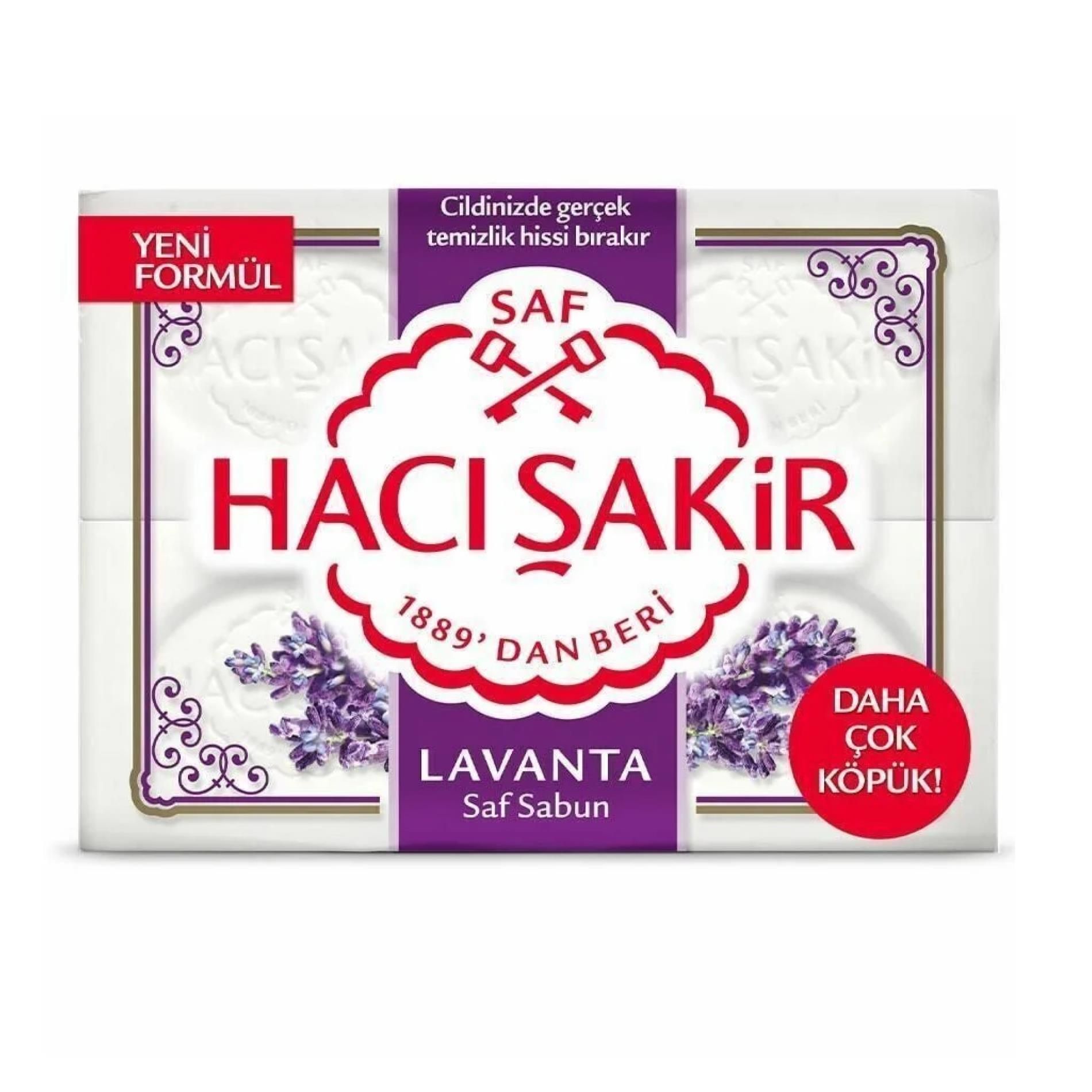 Savon solide à la lavande 4x150g, Hacı Sakir 4,0 unité