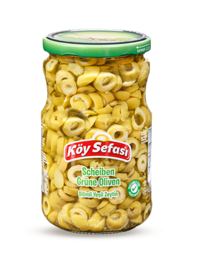 olives vertes tranchées en verre 700g, Koy Sefasi 700,0 g