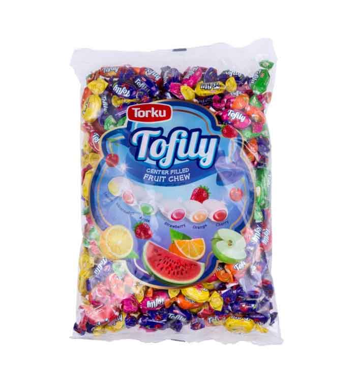 Bonbons fourrés Tofily aux arômes de fruits 1Kg, Torku 1,0 kg